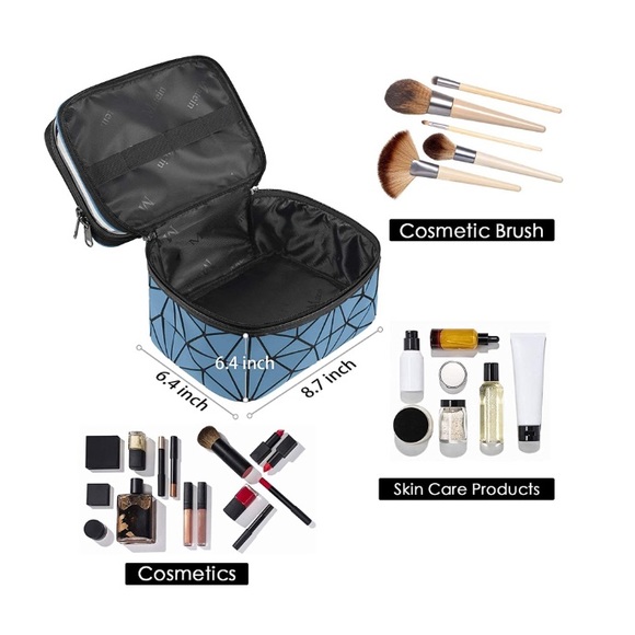 Multifunctional Holographic Portable Makeup Bags Set,Travel Bag Organizer - Picture 3 of 5